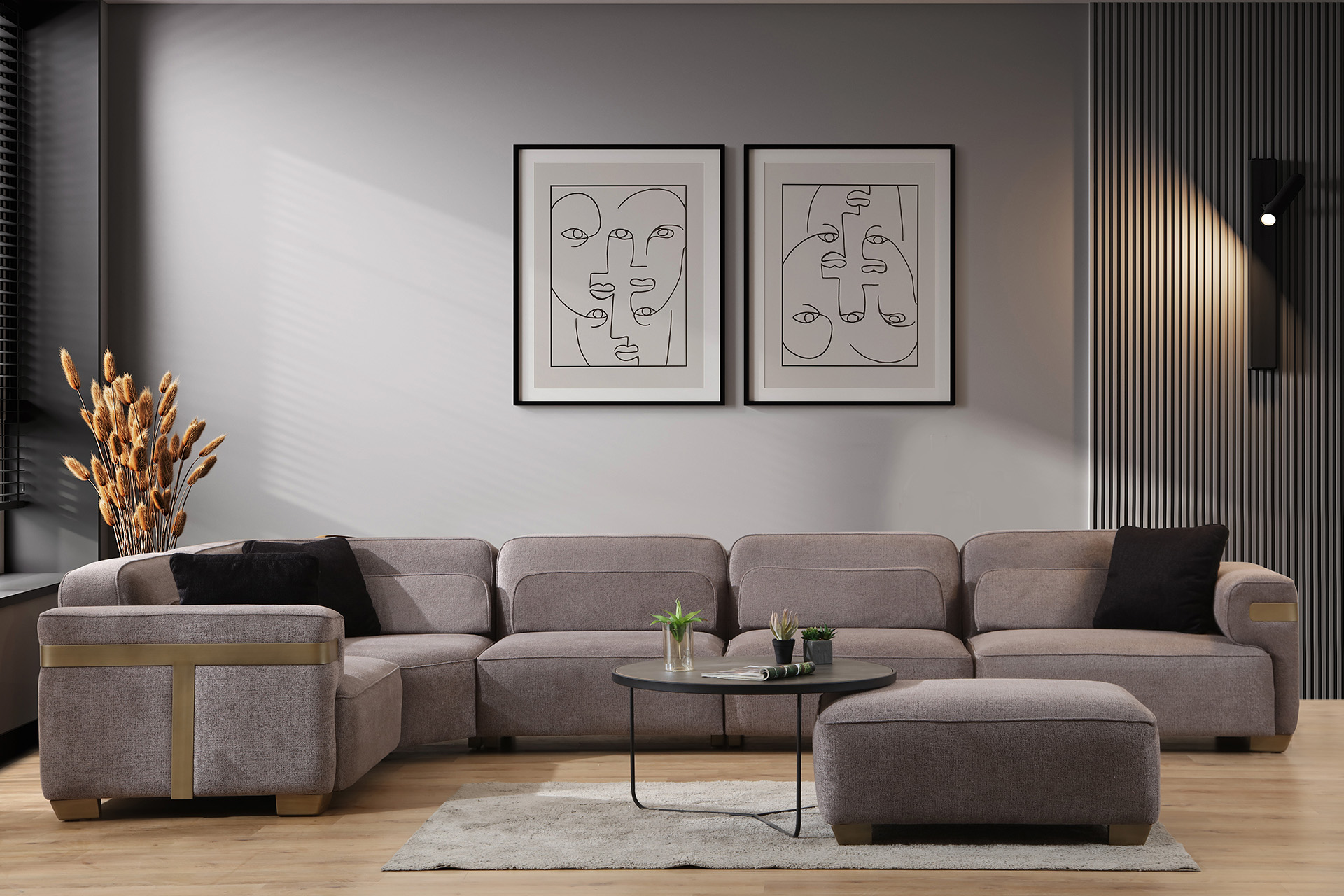 Loft-Ecksofa-Set