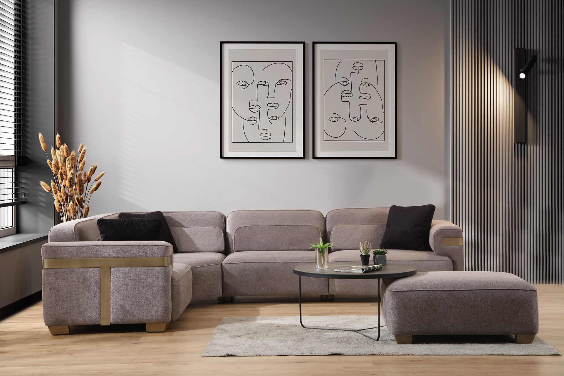 Loft-Ecksofa-Set