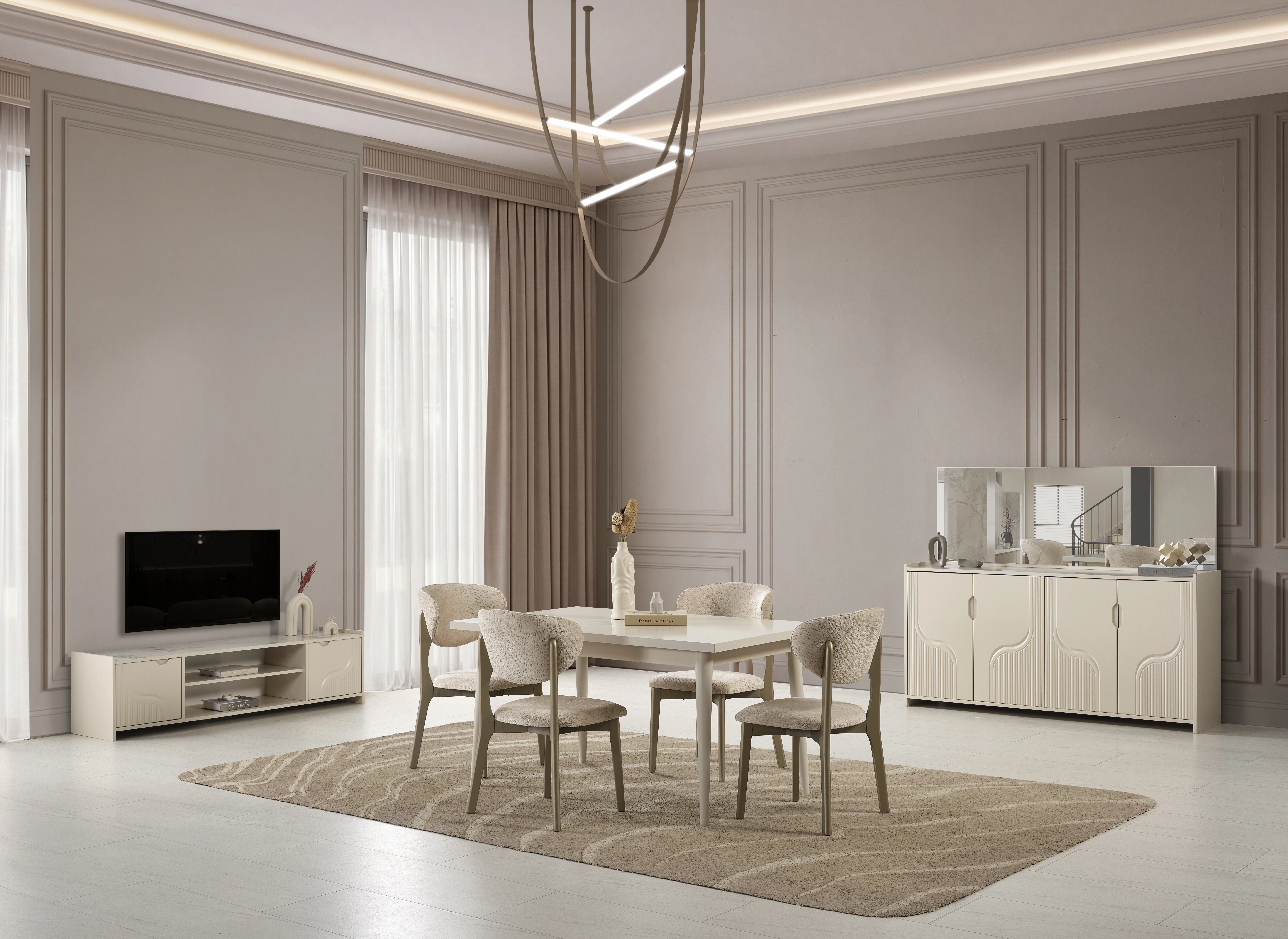 Pastel%20Yemek%20Odası%20Takımı%20